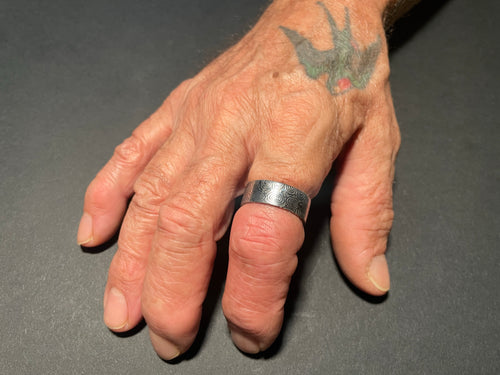 Damascus Ring, Twisted Bluetongue™ by Damasteel