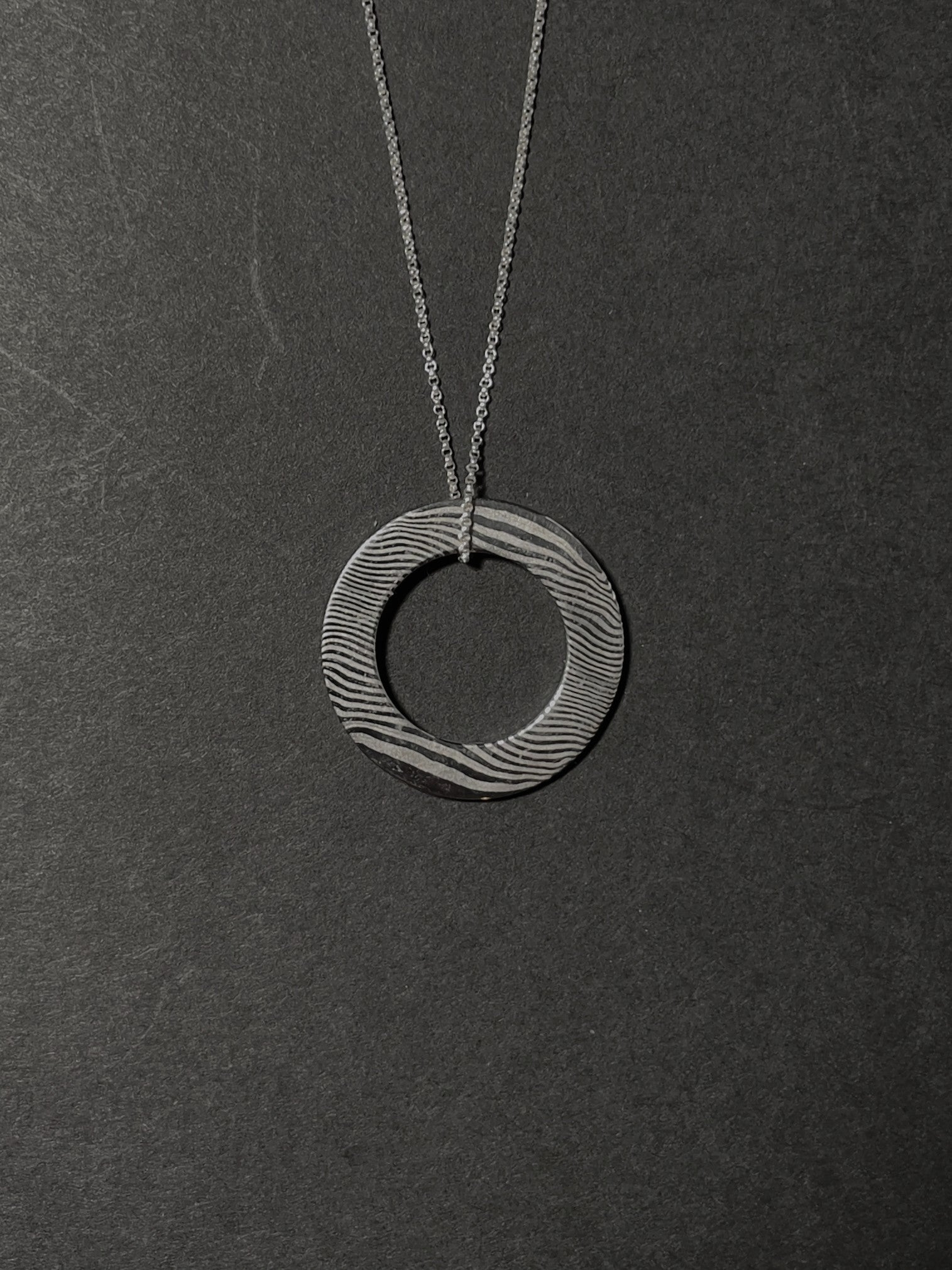 Damasteel Dense Twist Pendant