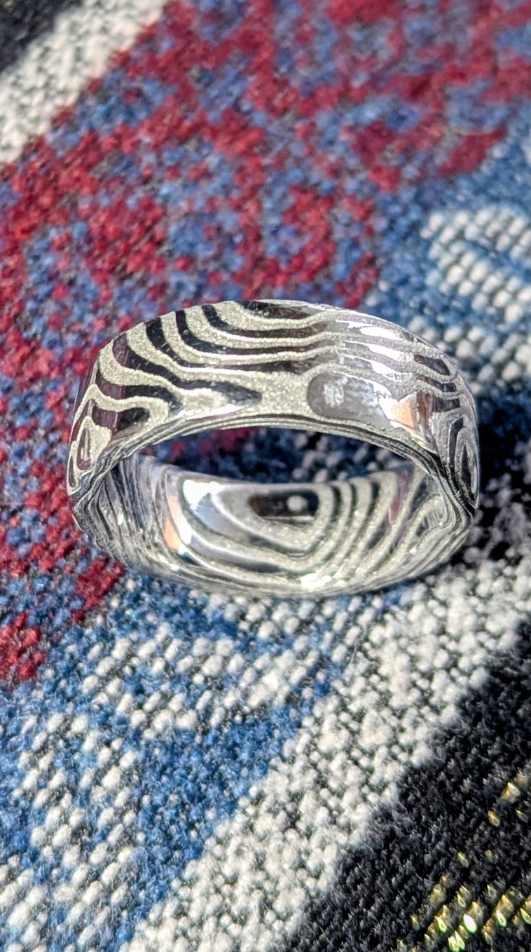 Damascus Ring, Lucia™ by Damasteel