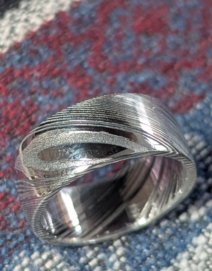 Damascus Ring, Dense Twist™ by Damasteel