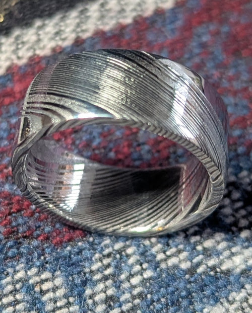 Damascus Ring, Dense Twist™ by Damasteel