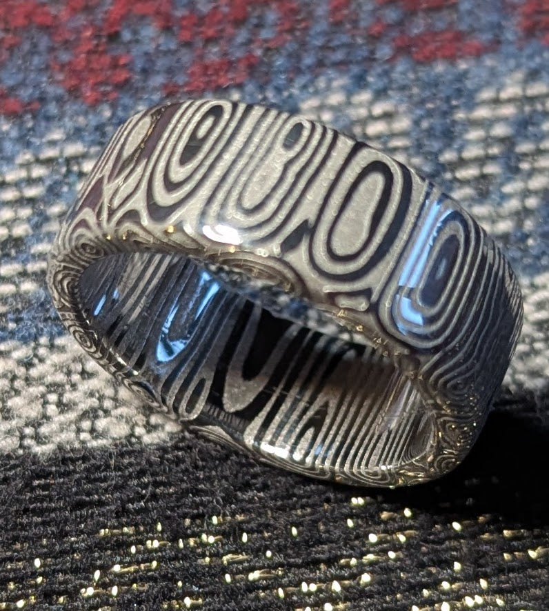 Damascus Ring, Fenja™ by Damasteel