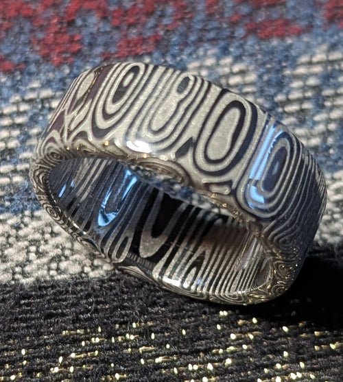 Damascus Ring, Fenja™ by Damasteel