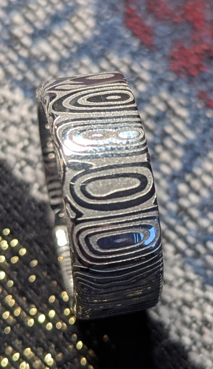 Damascus Ring, Fenja™ by Damasteel