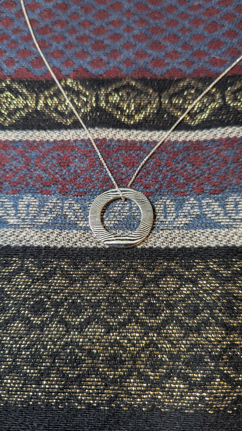 Damasteel Dense Twist Pendant