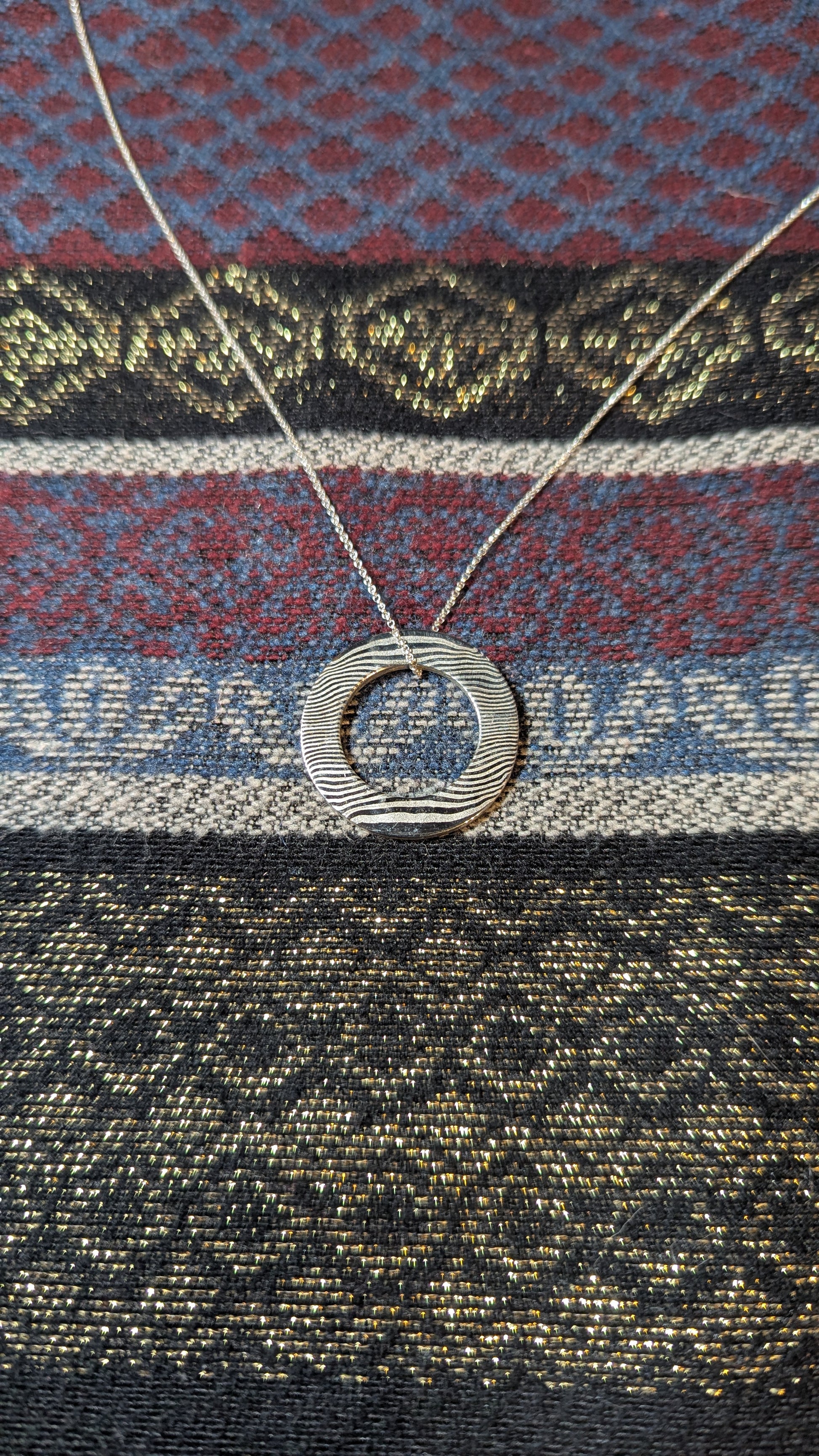 Damasteel Dense Twist Pendant
