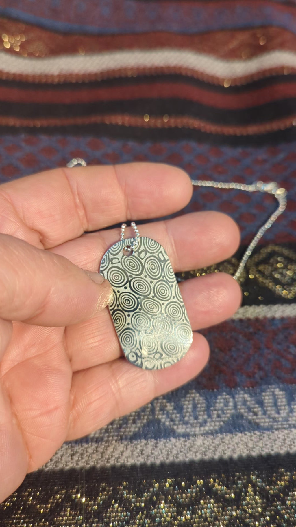 Damasteel Bluetongue™ Dog Tag